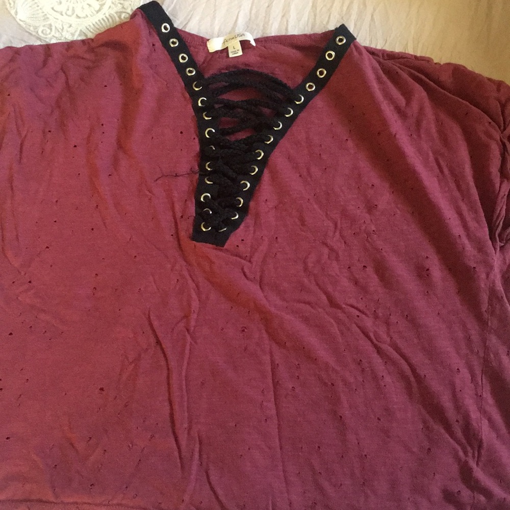 Ripped cropped  top